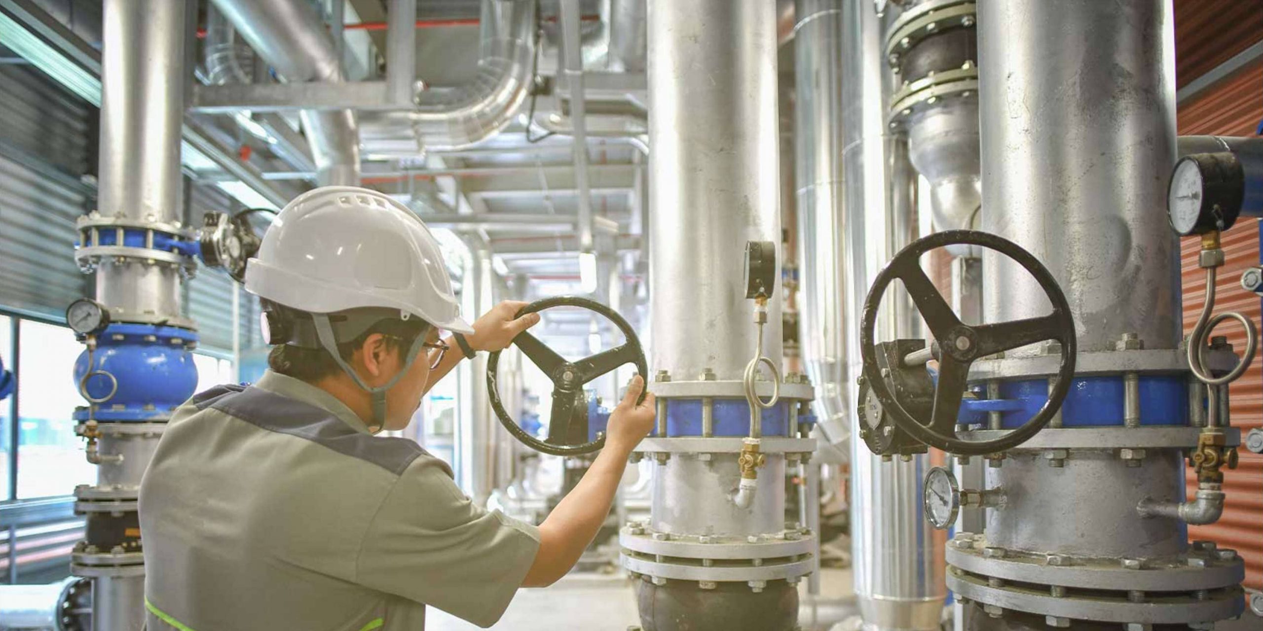 A man using a water treatment technology