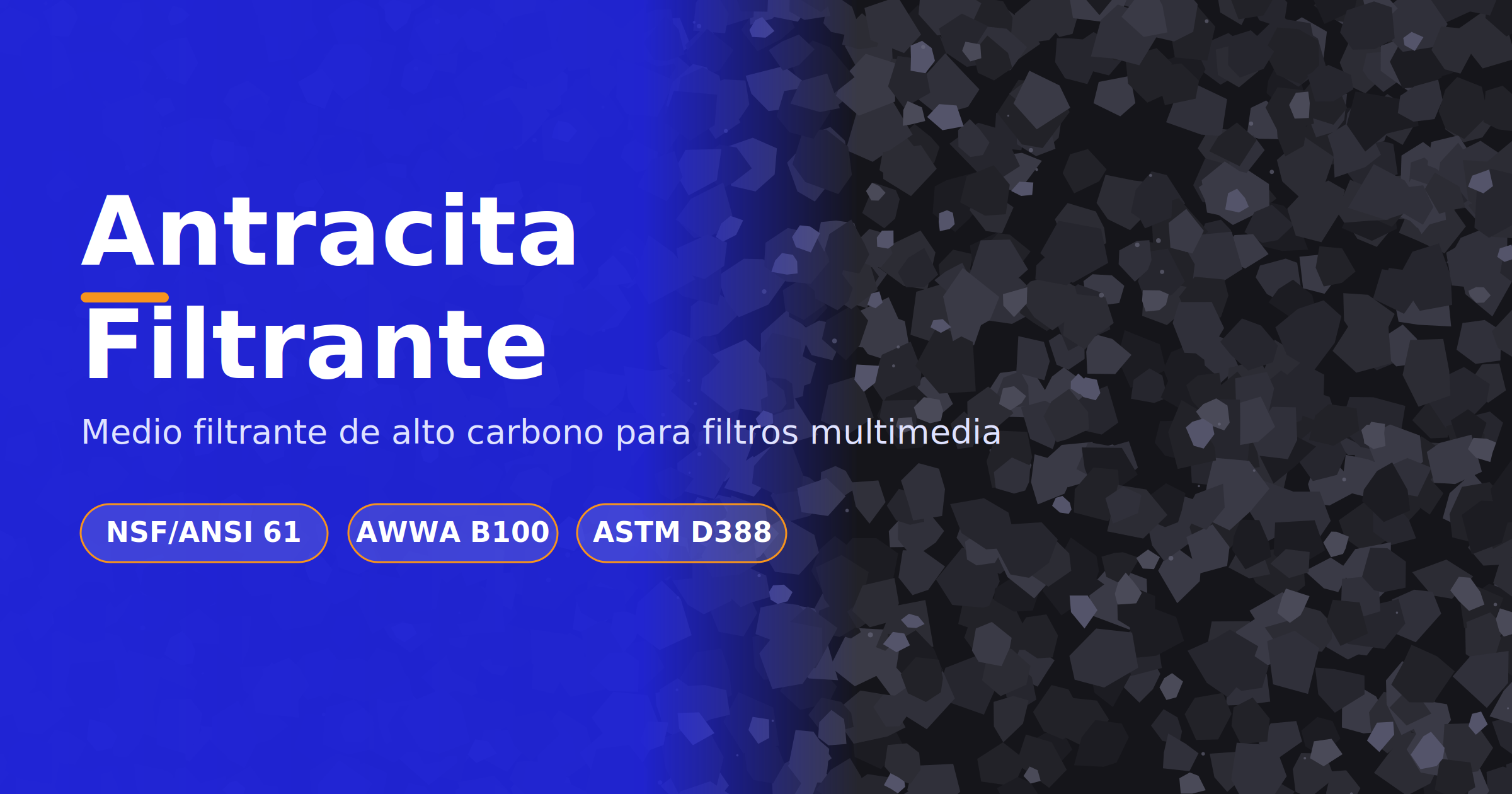 Antracita filtrante para tratamiento de agua — Sumio Water